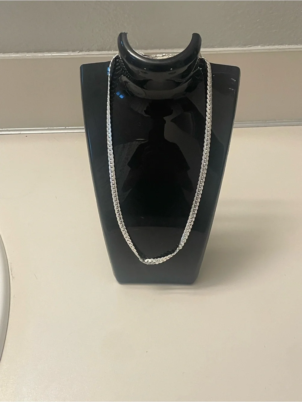 Sterling Silver Twist Rope Necklace - Silver
